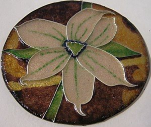 cloisonne flower blue-eye