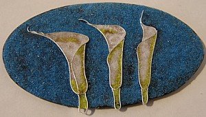 cloisonne flower lilies