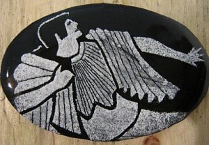 painted enamel Cassandra