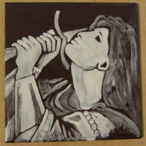 grisaille enamel Joan of Arc