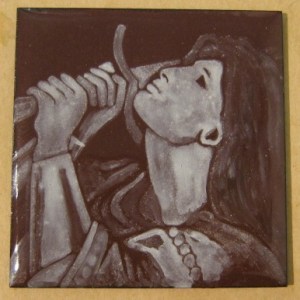 grisaille enamel Joan of Arc