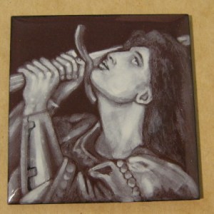 grisaille enamel Joan of Arc